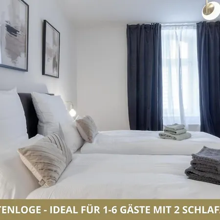 Neu Fewo Fuerstenloge 1-6 Pers Hinter Dem Markgraeflichen Opernhaus - 2 Schlafzimmer Mit Boxspringbetten 4 Einzel Oder 2 Doppelbetten, Balkon Und Einbaukueche, Barrierearm Bayreuth Exterior photo